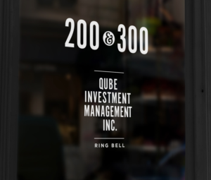 Signage Design by Image Solutions for Qube Investment Management | Design: #14057048