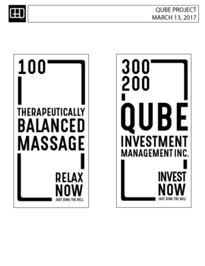 Signage Design by ged for Qube Investment Management | Design: #14050768