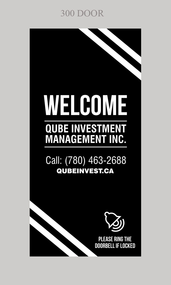 Signage Design by rkailas for Qube Investment Management | Design #14040265
