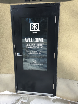 Signage Design by rkailas for Qube Investment Management | Design: #14044270