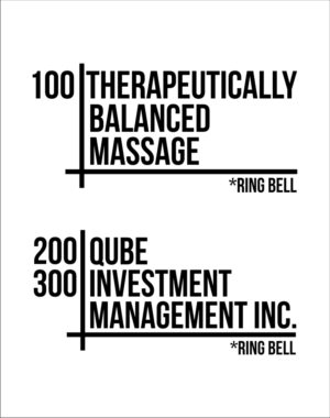 Qube Investment Management Needs Door Wording Design