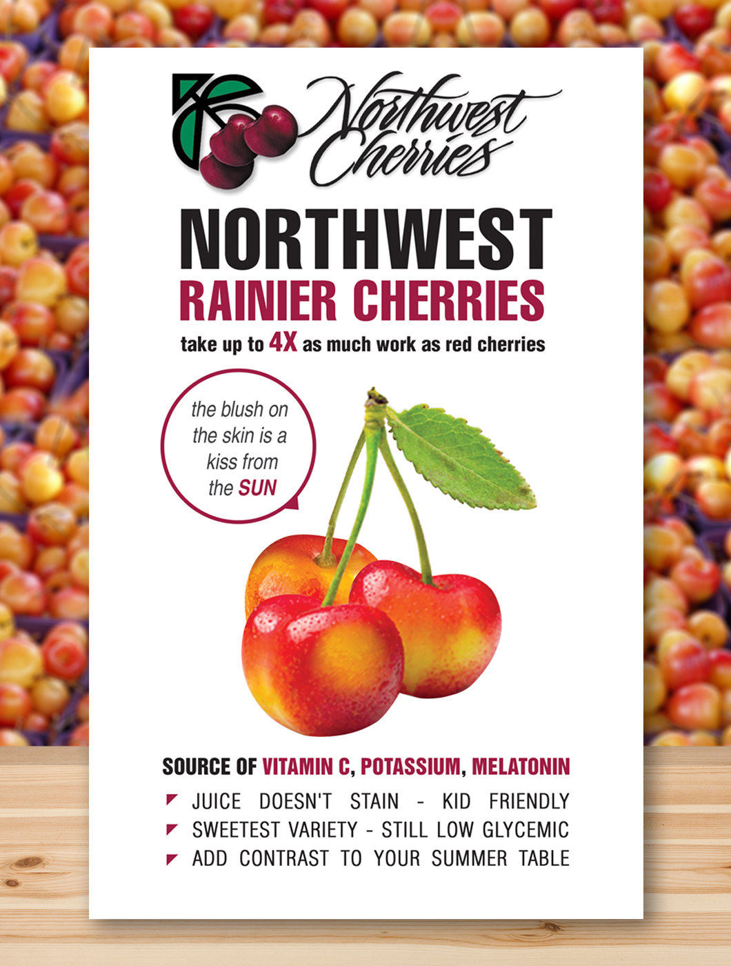 Flyer Design by - SWING - for Washington State Fruit Commission | Design #14039170