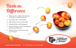 Northwest Cherries Rainier POS Card 7
