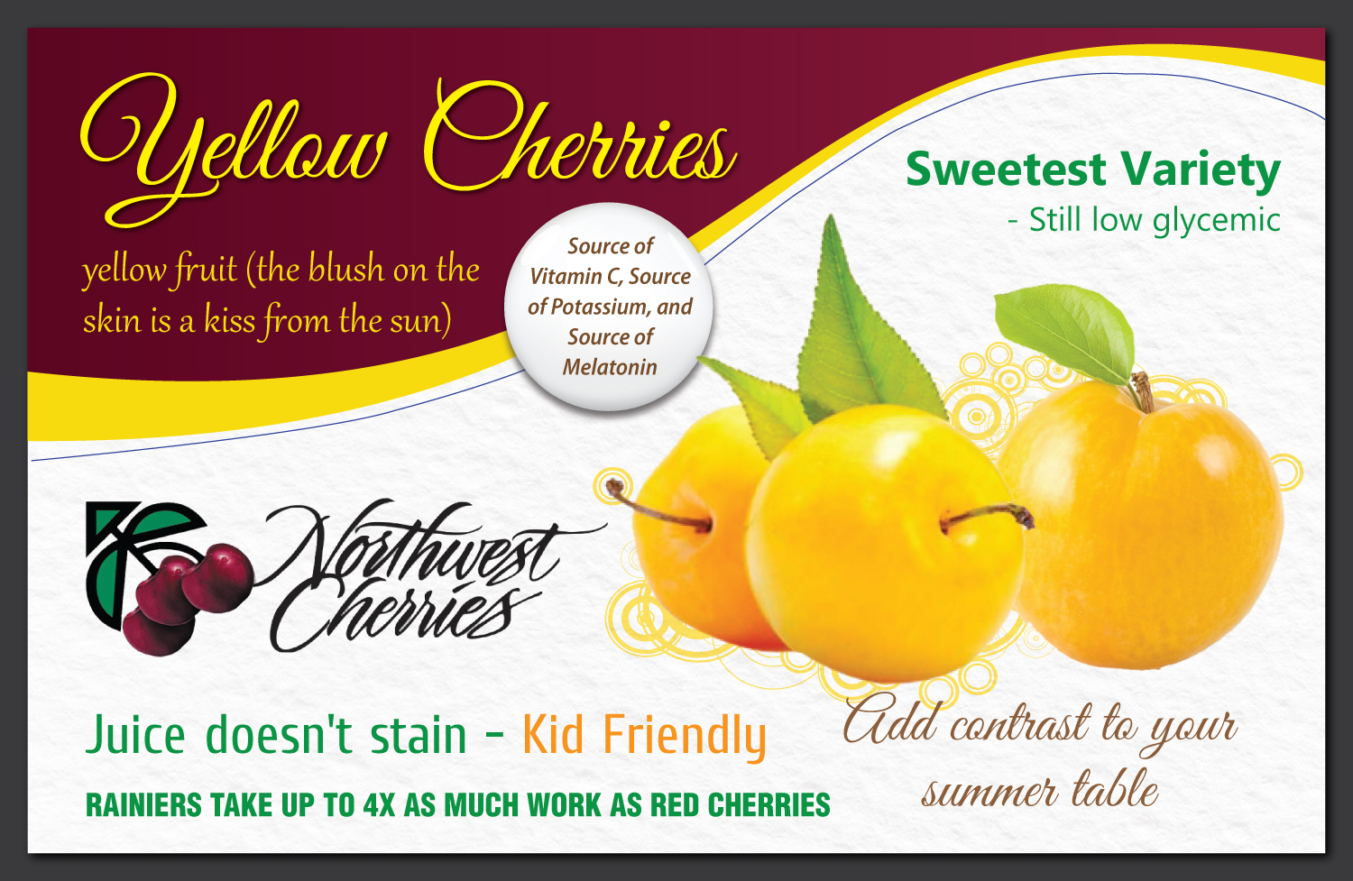 Flyer Design by meet007 for Washington State Fruit Commission | Design #14012642