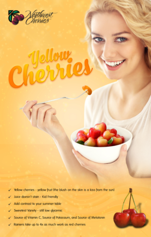 Northwest Cherries Rainier POS Card 7