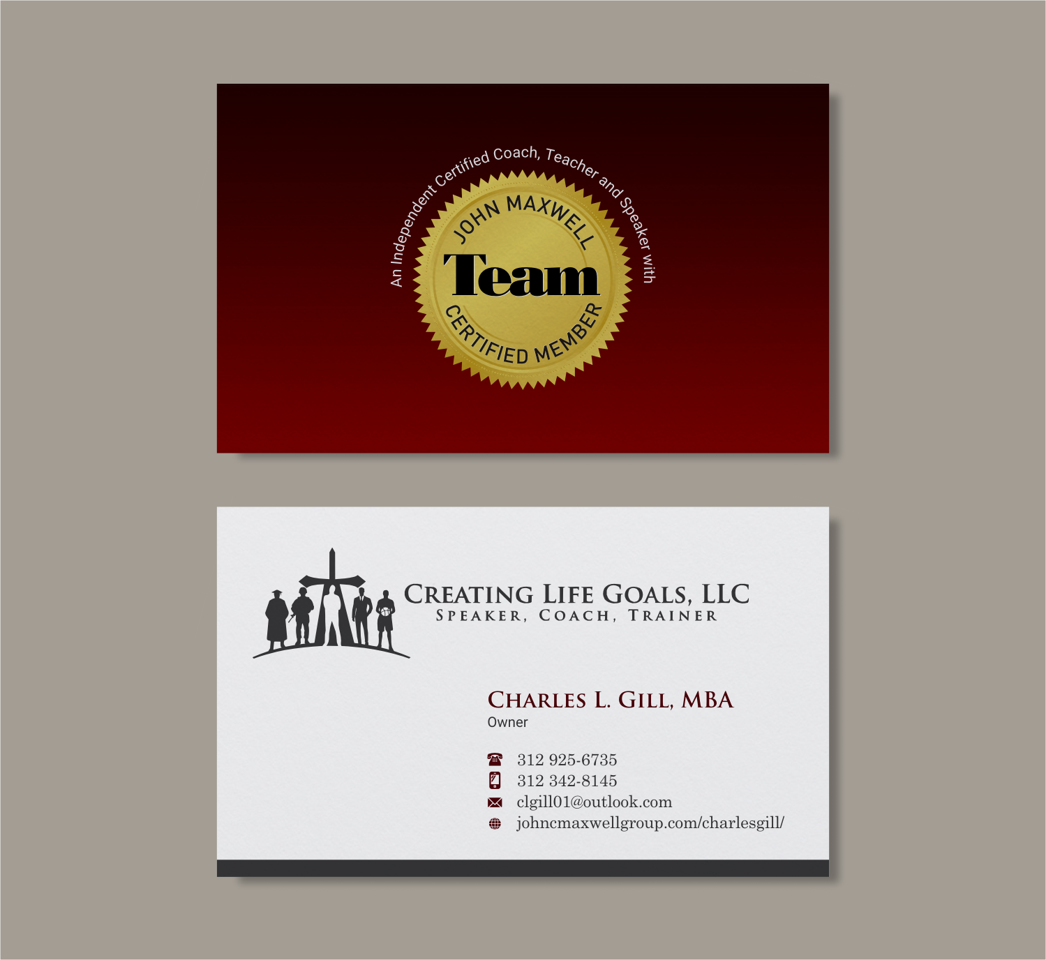 Business Card Design by INDIAN_Ashok for Creating Life Goals LLC | Design #14445865