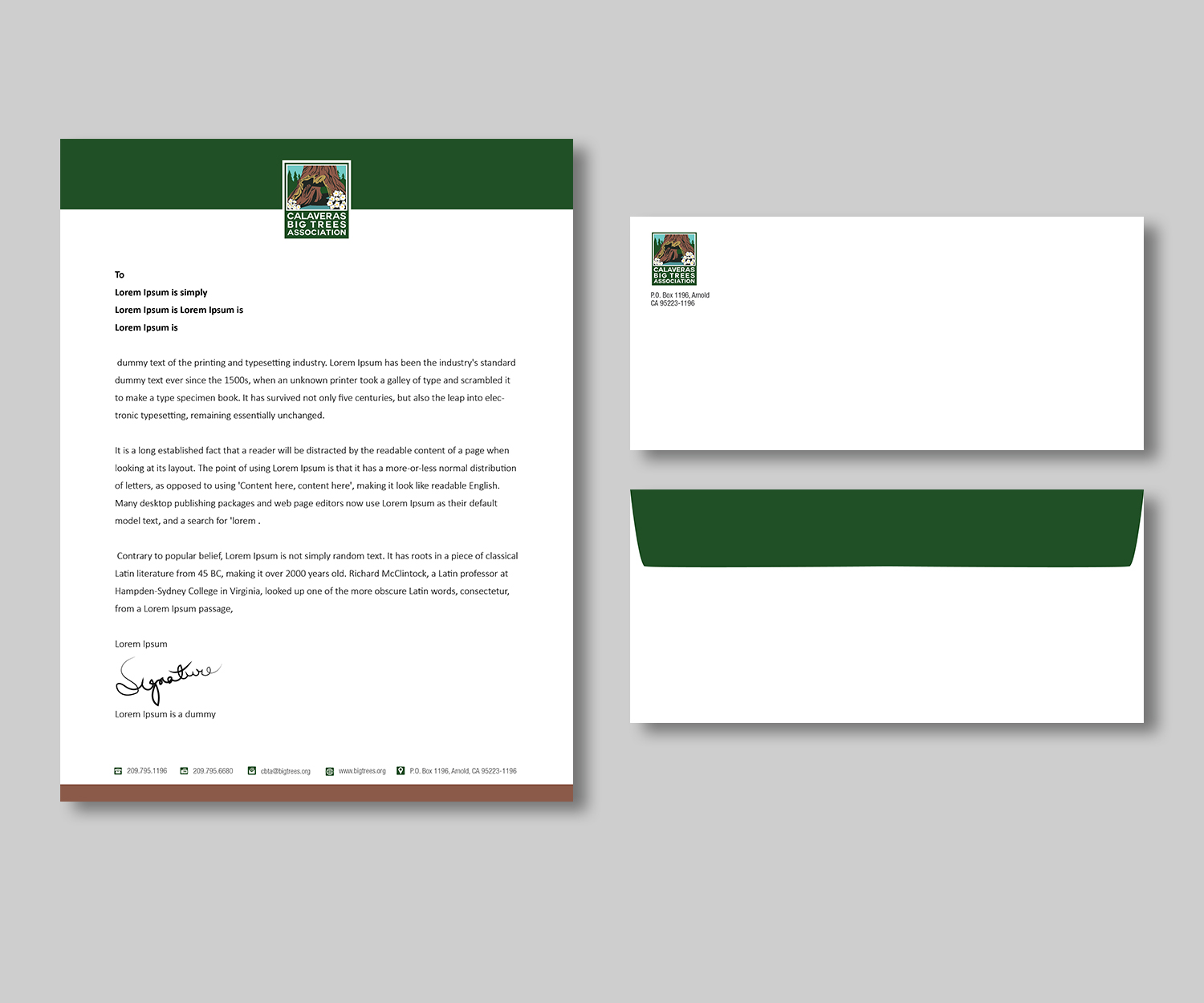 Letterhead Design by kousik for Calaveras Big Trees Association | Design #13995624