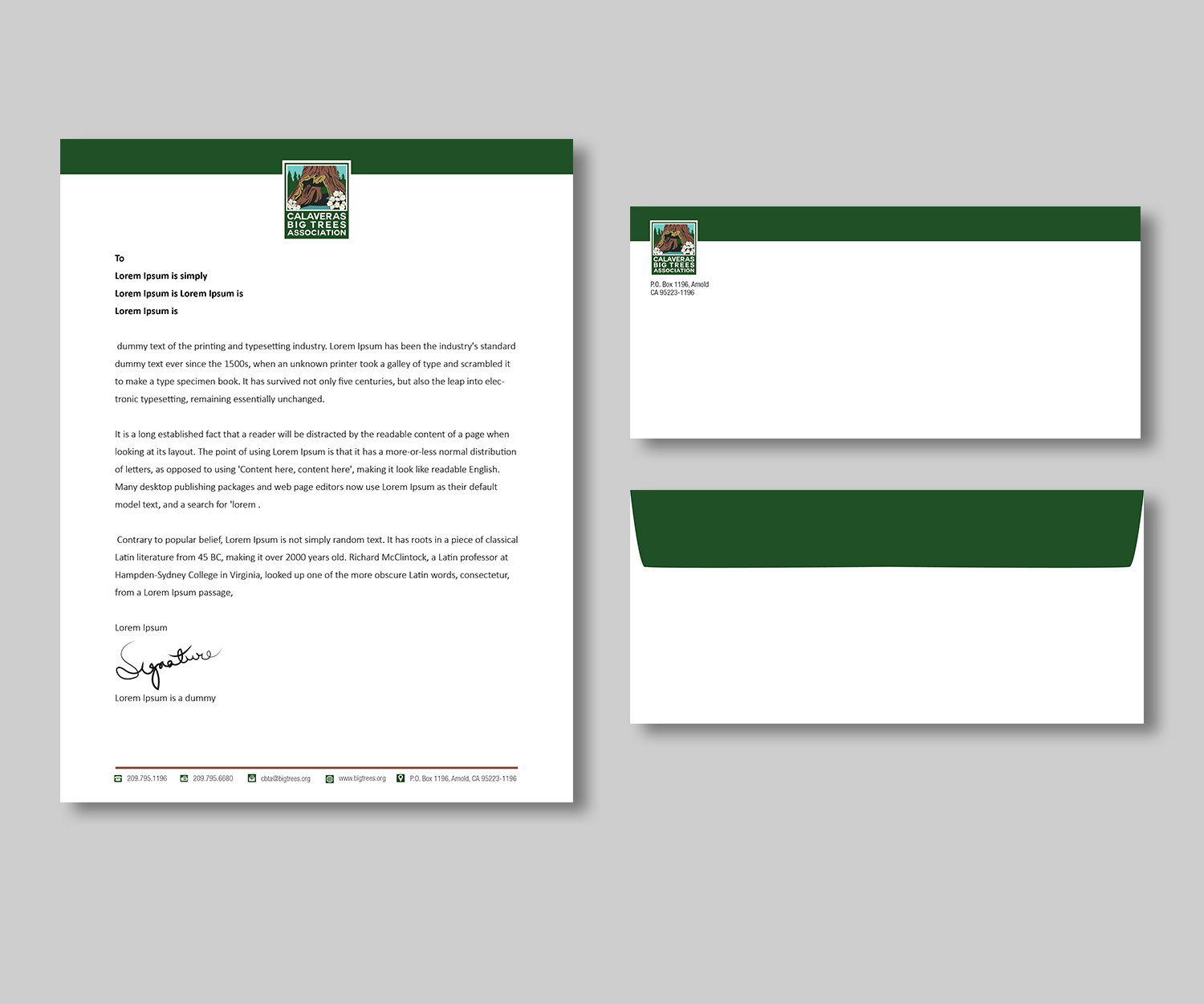 Letterhead Design by kousik for Calaveras Big Trees Association | Design #13995628