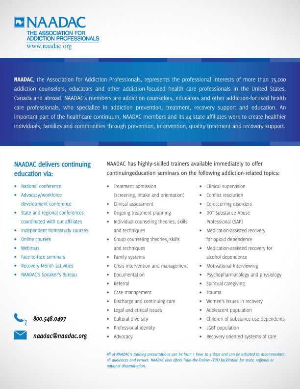 Flyer Design by liang hian for NAADAC | Design #564479