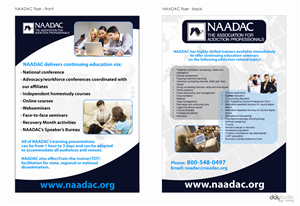Diseño de Flyer por DAStudioDesigns para NAADAC | Diseño: #568970