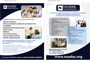 Diseño de Flyer por DAStudioDesigns para NAADAC | Diseño: #597494