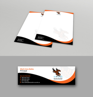 Letterhead and email signature block for school | Stationery Design by anshtoyj