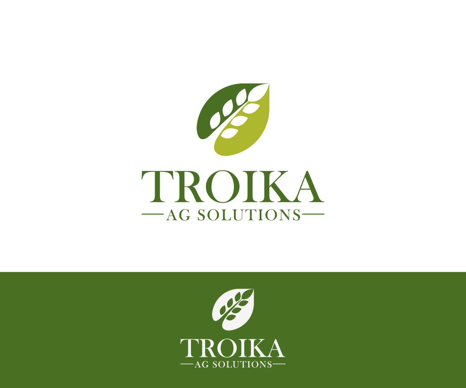 Logo Design by Mario for Troika Ag Solutions | Design #14034608