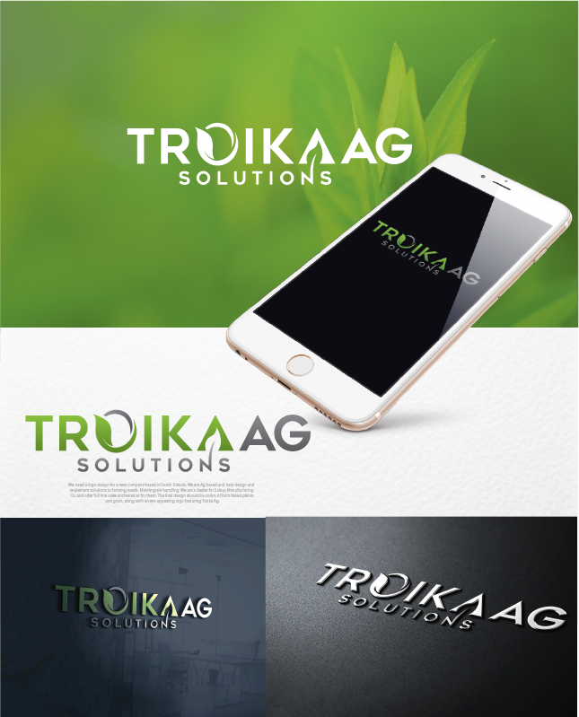Logo Design by totaleffects for Troika Ag Solutions | Design #14192403
