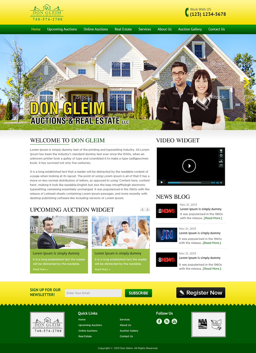 Wordpress Design by Mayank Patel for AuctionServices.com, Inc. | Design #2521033