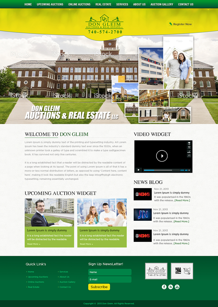 Wordpress Design by Mayank Patel for AuctionServices.com, Inc. | Design #2521519