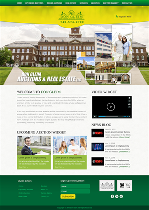 New Wordpress Design Project (Gleim)			 | Wordpress Design by Mayank Patel