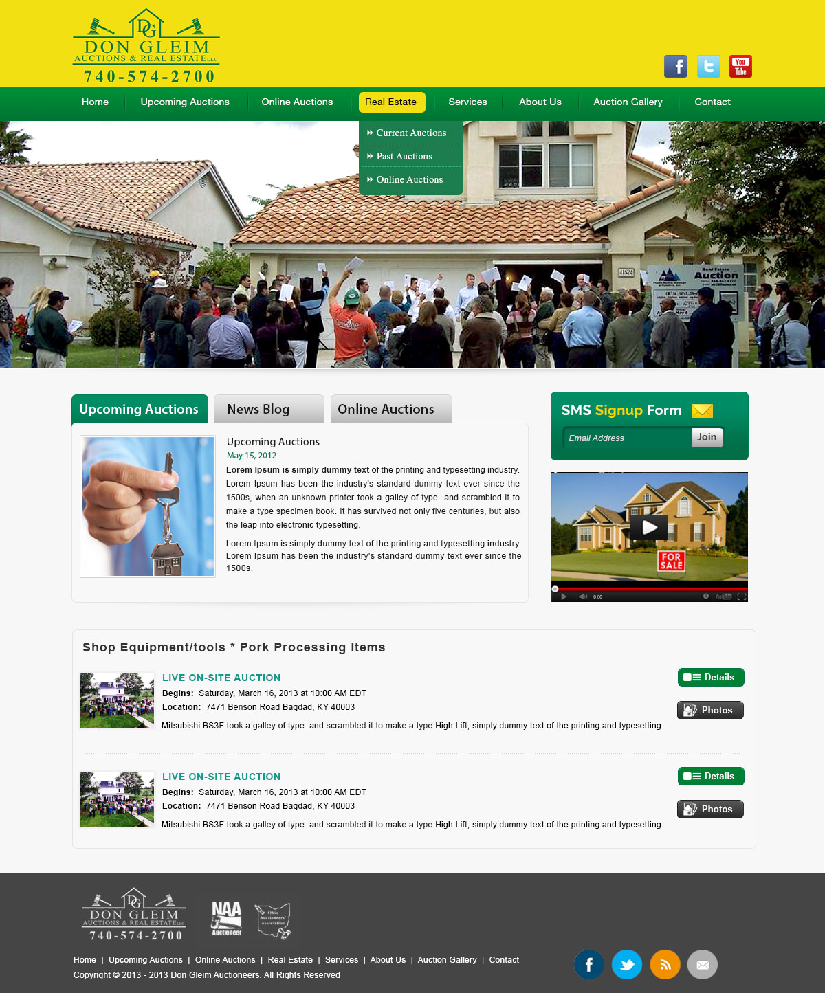 Diseño Wordpress por webxvision para AuctionServices.com, Inc. | Diseño #2512145