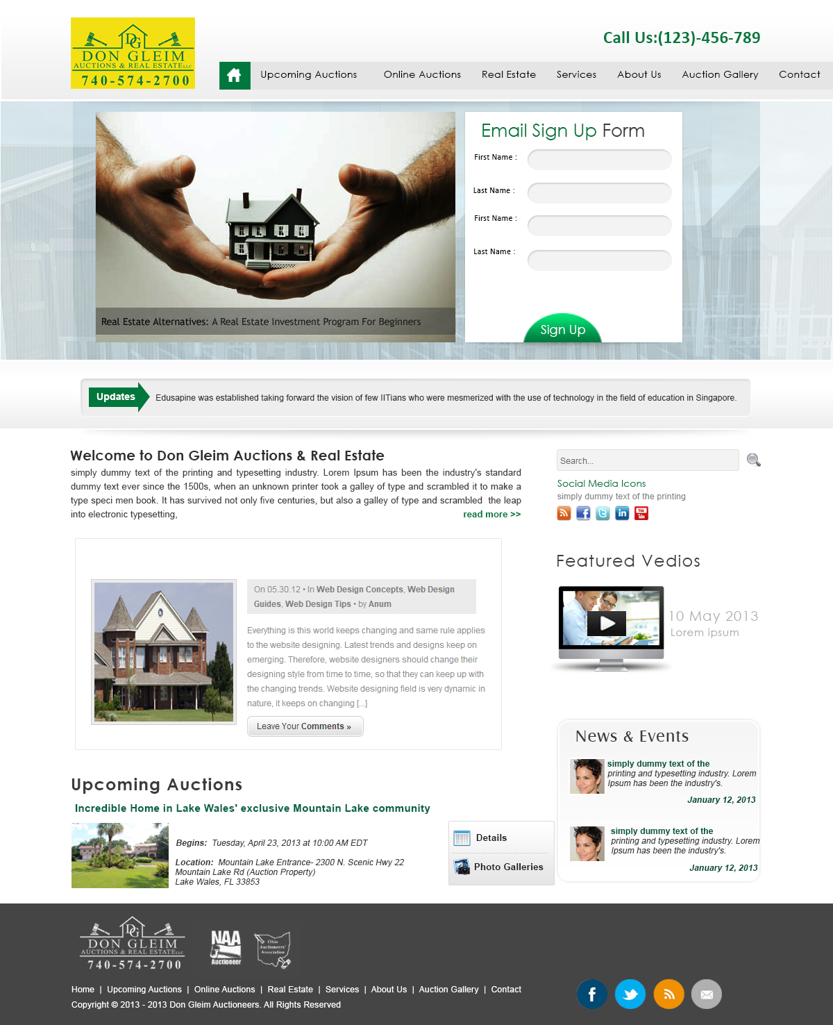 Wordpress Design by webxvision for AuctionServices.com, Inc. | Design #2516076