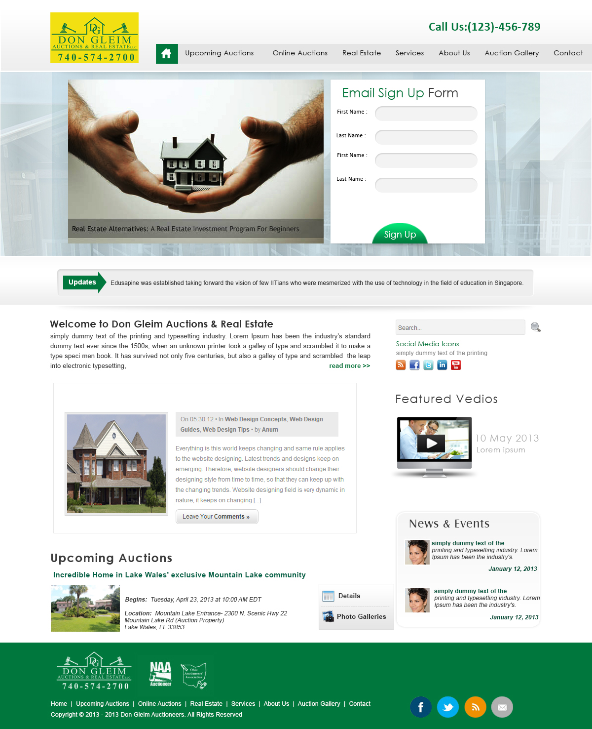Wordpress Design by webxvision for AuctionServices.com, Inc. | Design #2516082