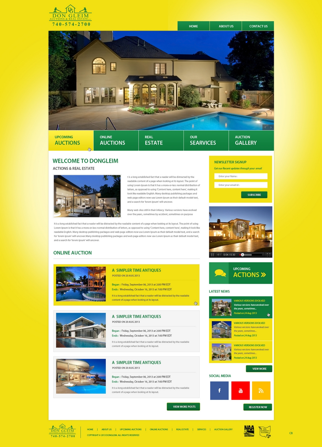 Wordpress Design by pb for AuctionServices.com, Inc. | Design #2500351