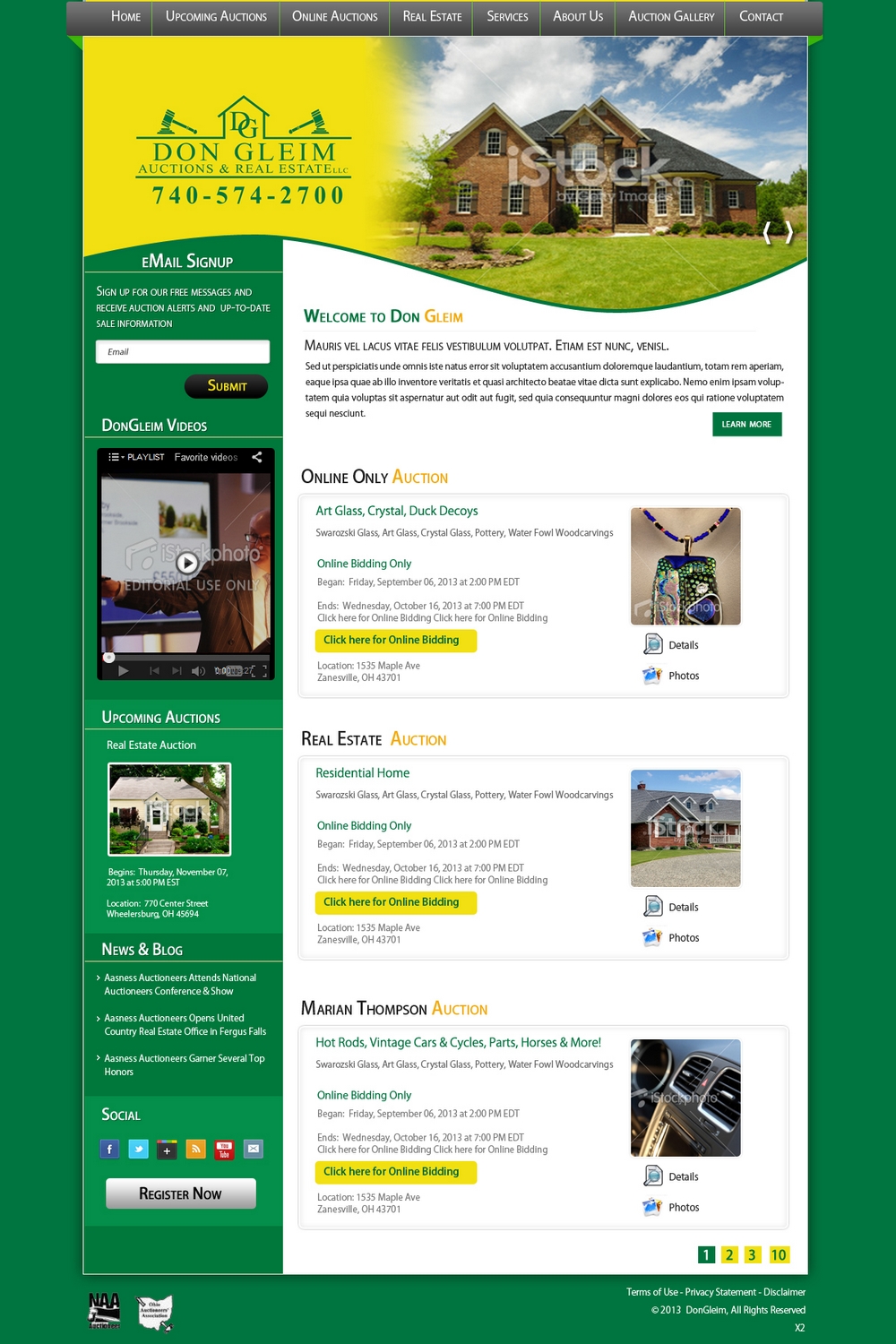 Diseño Wordpress por pb para AuctionServices.com, Inc. | Diseño #2500356