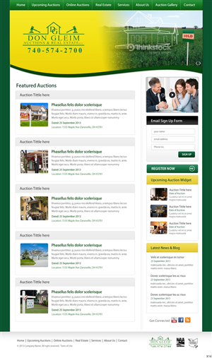 Wordpress Design by pb for AuctionServices.com, Inc. | Design: #2500360