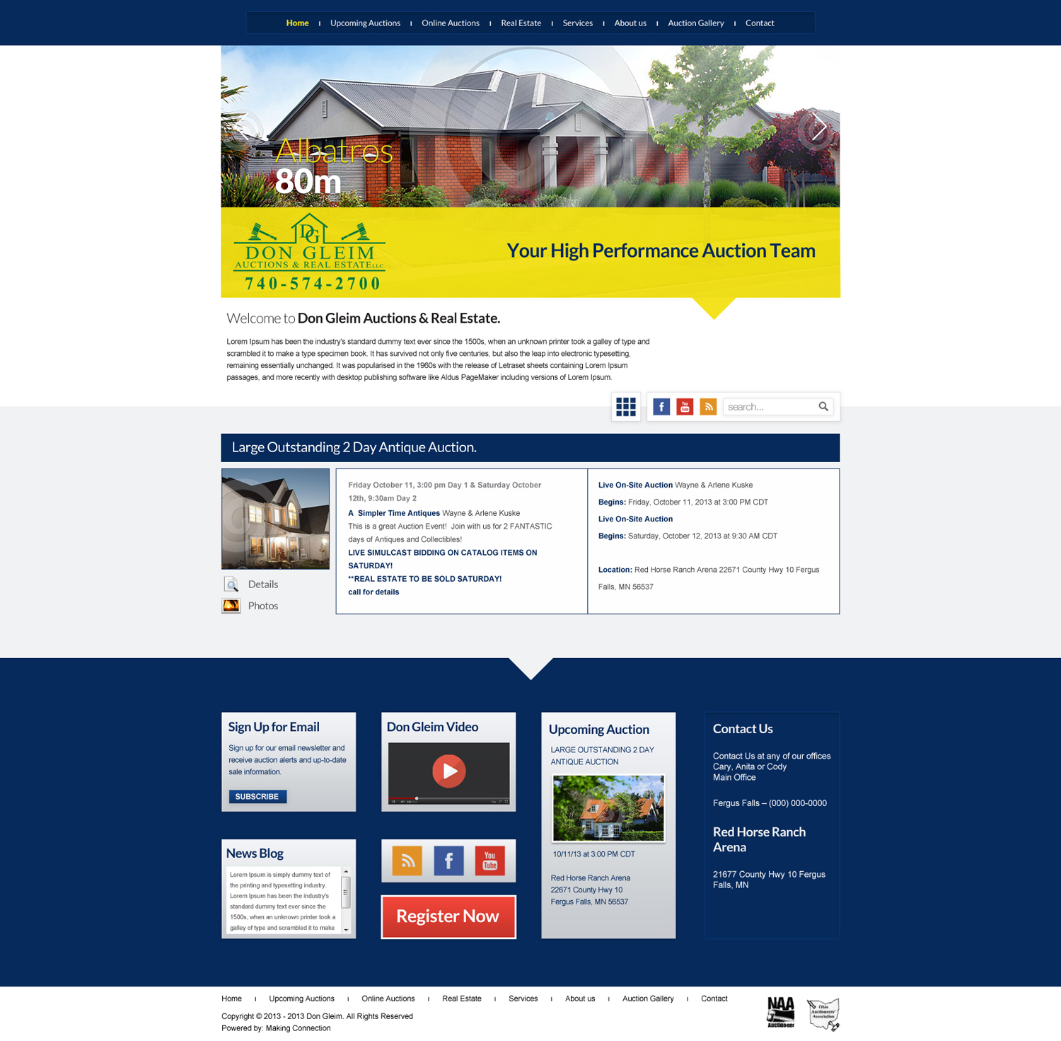 Wordpress Design by Impressive Sol for AuctionServices.com, Inc. | Design #2500157