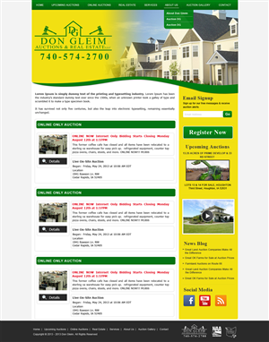 Wordpress Design by Creative X Designs for AuctionServices.com, Inc. | Design: #2512651