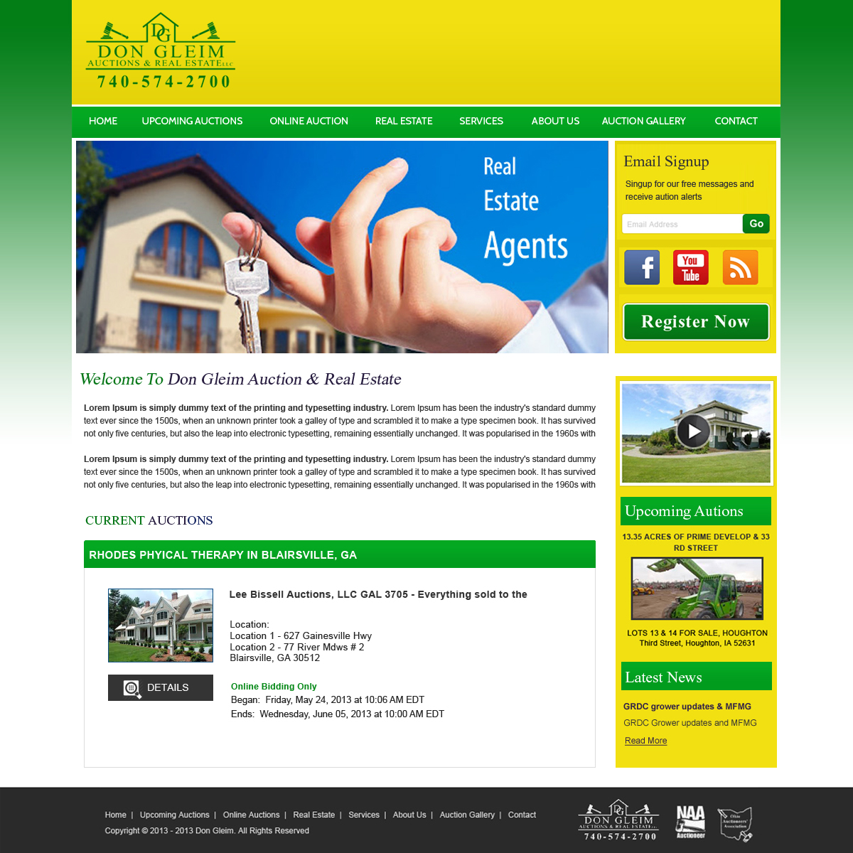 Wordpress Design by Creative X Designs for AuctionServices.com, Inc. | Design #2516898