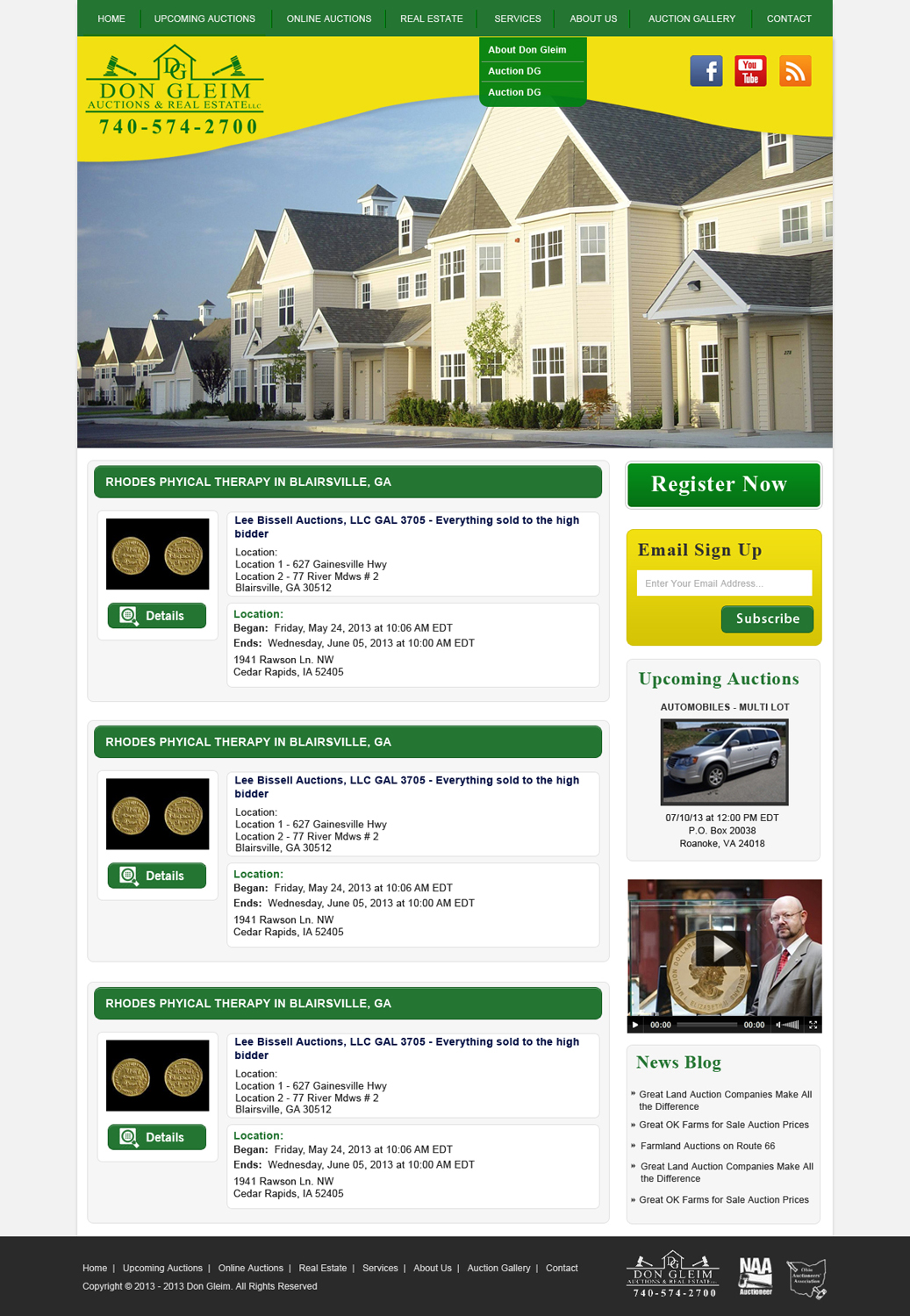 Wordpress Design by Creative X Designs for AuctionServices.com, Inc. | Design #2522933