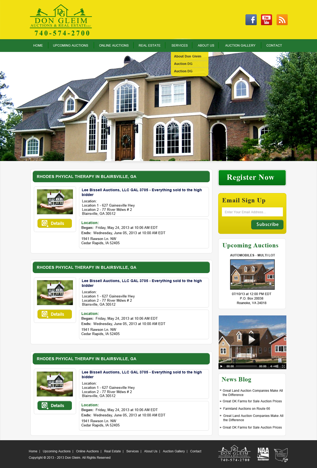 Wordpress Design by Creative X Designs for AuctionServices.com, Inc. | Design #2523155