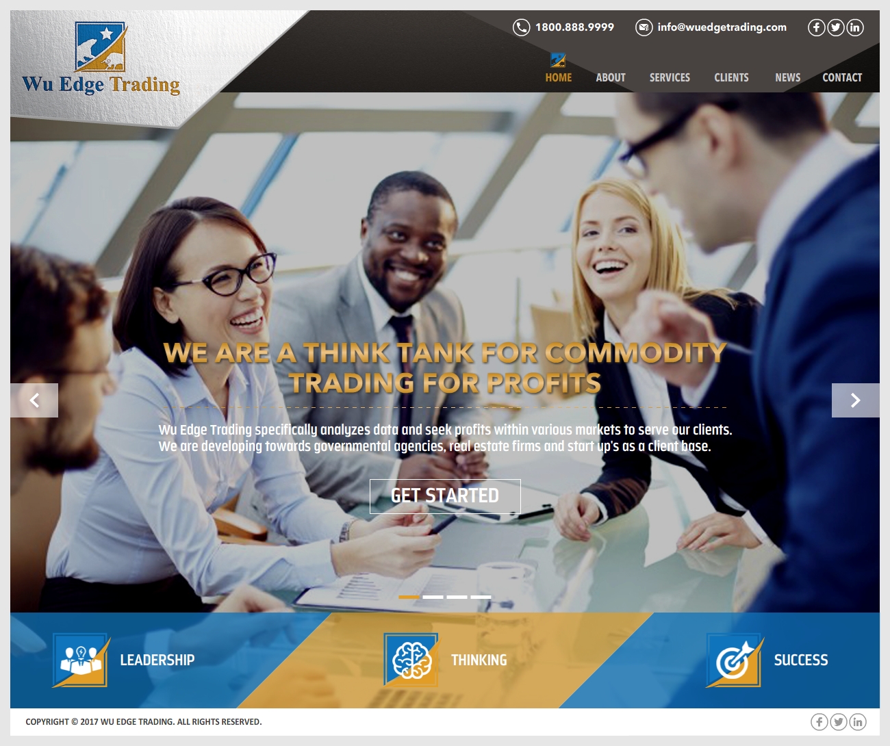 Web Design par -Marc- pour Wu Edge Trading LLC. | Design #14004946