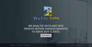 Web Design by pb for Wu Edge Trading LLC. | Design: #14018463