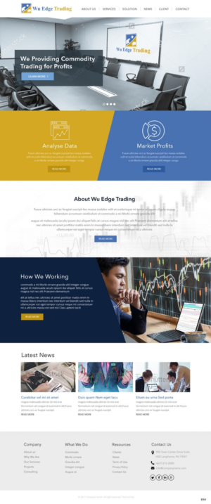 Web-Design von pb für Wu Edge Trading LLC. | Design: #14018464