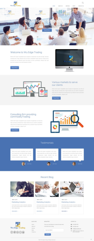 Web-Design von pb für Wu Edge Trading LLC. | Design: #14019496