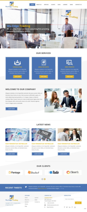 Web-Design von pb für Wu Edge Trading LLC. | Design: #14019497
