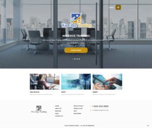 Web-Design von pb für Wu Edge Trading LLC. | Design: #14019519