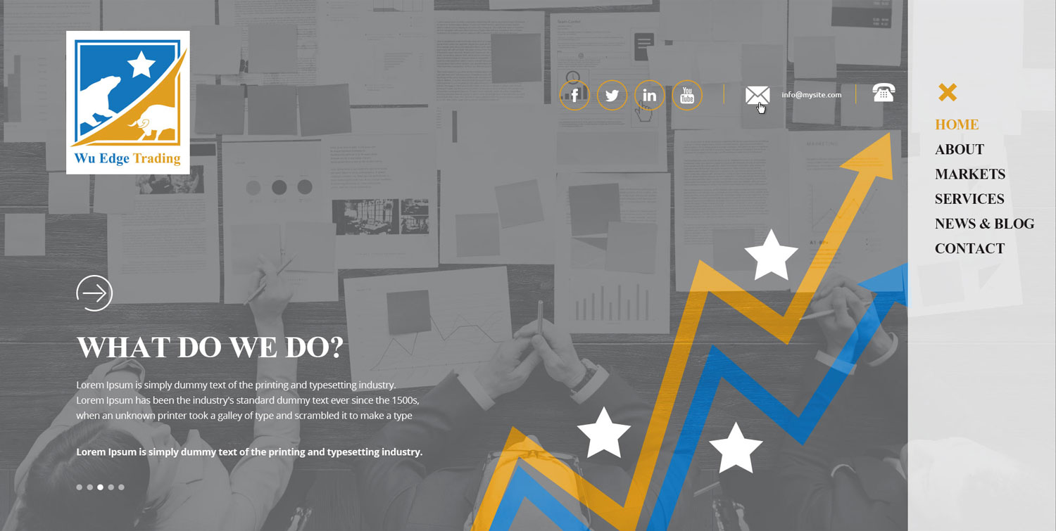 Diseño Web por Impressive Sol para Wu Edge Trading LLC. | Diseño #14006444