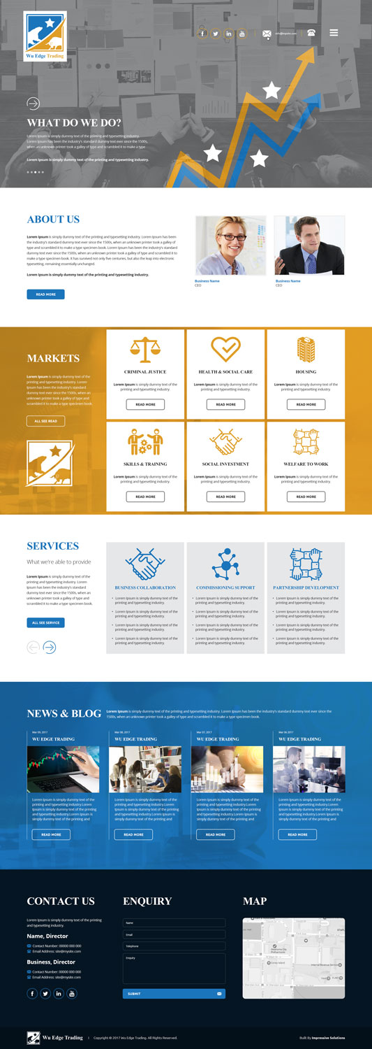 Web Design by Impressive Solutions for Wu Edge Trading LLC. | Design #14006445