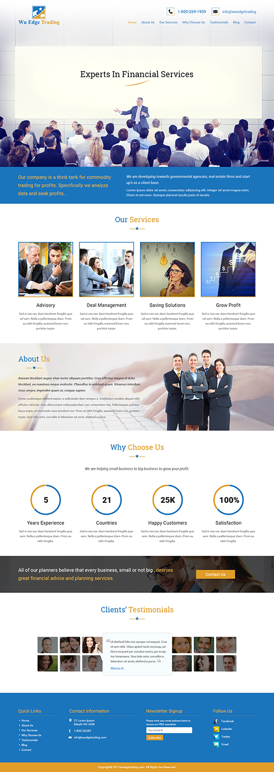 Diseño Web por Tpith para Wu Edge Trading LLC. | Diseño #14175368