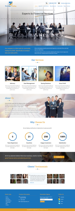 Web Design by Tpith for Wu Edge Trading LLC. | Design: #14175370