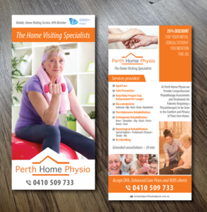 Diseño de Flyer por Alexandar para Perth Home Physio | Diseño: #14069359