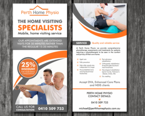 Diseño de Flyer por ecorokerz para Perth Home Physio | Diseño: #14068242