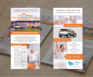 Diseño de Flyer por Melanie para Perth Home Physio | Diseño: #14049796
