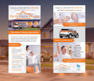 Diseño de Flyer por Melanie para Perth Home Physio | Diseño: #14088668