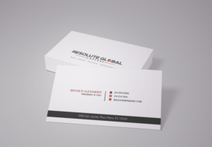 Visitenkarten-Design von Pixi Dust für resolute global capital | Design: #13993025