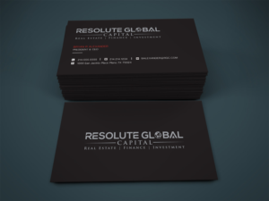 Visitenkarten-Design von Pixi Dust für resolute global capital | Design: #13993044