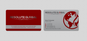 Design de Carte de Visite par INDIAN_Ashok pour resolute global capital | Design : #14014011