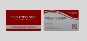 Design de Carte de Visite par INDIAN_Ashok pour resolute global capital | Design : #14014015